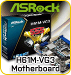 ASROCK 1155 H61M-VG3 M-ATX