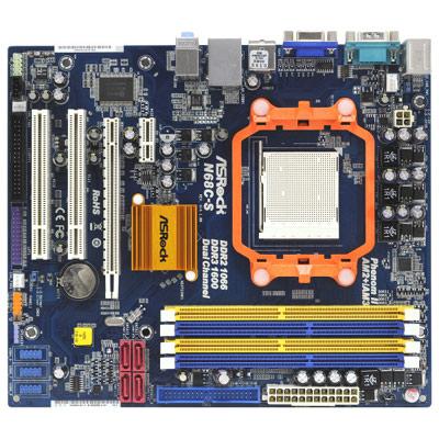 ASROCK AM2+ N68C-S S/V/L M-ATX 2000MT/S