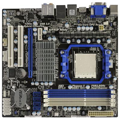 ASROCK AM3 890GM PRO3 M-ATX 5200MT/S