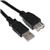 U/B USB 2.0 A-A EXTENSION CABLE 2M BLACK
