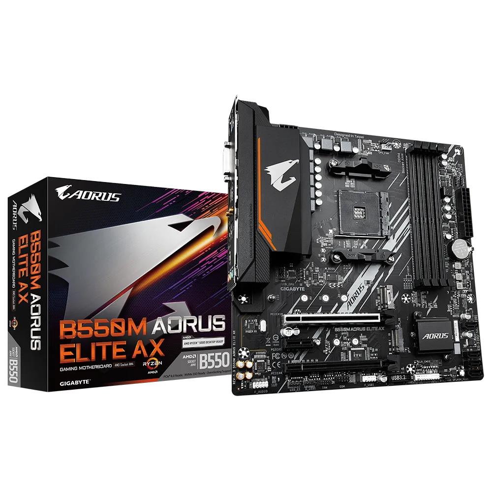 Aorus B550M AORUS ELITE AX Socket Am4/B550/Ddr4/S-Ata 6Gb/S/Micro Atx