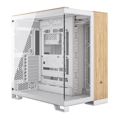 CORSAIR 6500X MID TOWER CASE WHT/BAMBOO