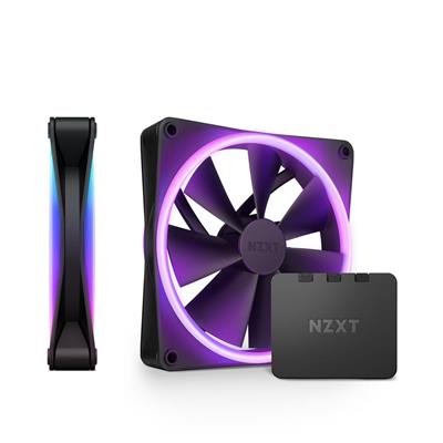 NZXT F140 RGB DUO 140MM PWM 2PK BLK