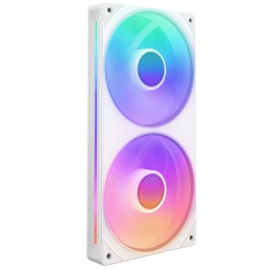 NZXT F240 RGB CORE DUAL FAN UNIT WHT