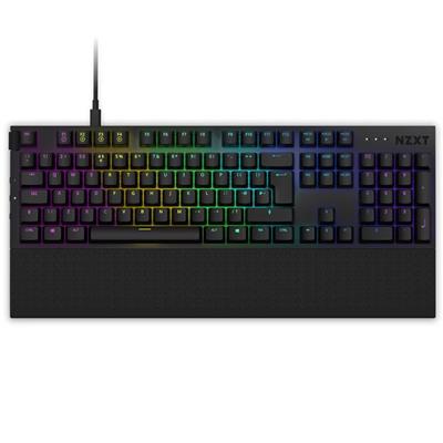 NZXT FUNCTION RGB KB BLK UK ISO RED