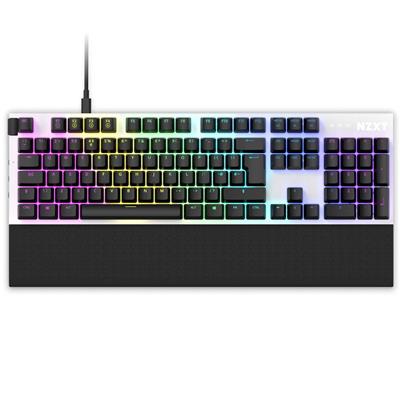 NZXT FUNCTION RGB KB WHT UK ISO RED
