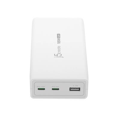 J5CREATE 185W GAN PD 3.1 USB-C 3-PORT CH