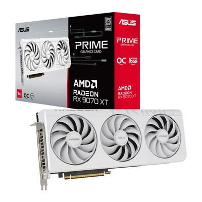 ASUS RX 9070 XT 16GB PRIME OC WHITE