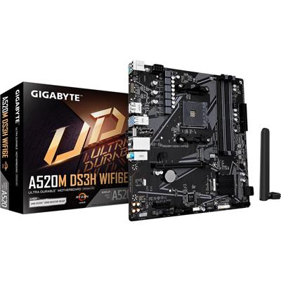 GIGABYTE AM4 A520M DS3H WIFI6E M-ATX
