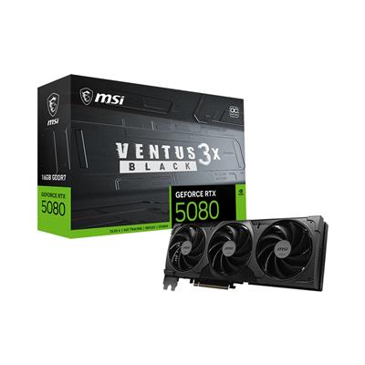 MSI RTX 5080 16GB VENTUS 3X OC BLACK